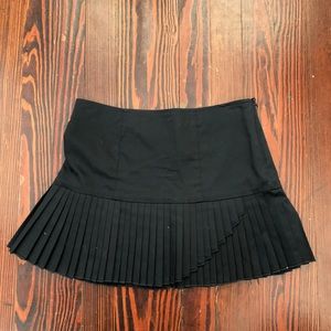 Pleated Black Mini Skirt Bisou Bisou